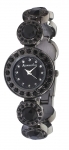 Accessorize Black Circle Link Bracelet Watch B1002