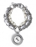 Accessorize Ribbon Chain Fashion Fob Watch