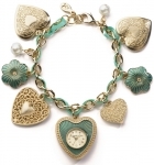 Accessorize Heart Charms Bracelet Watch