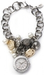 Accessorize Charm Bracelet Dress Wristwatch