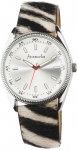 Ladies Accessorize Zebra Print Strap Watch