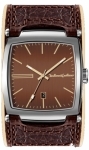 Mens Black Dice Leather Strap Flow Watch
