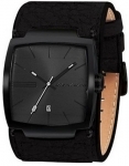 Classic Black Dice Cuff Strap Watch