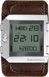 Mens Black Dice Digital LCD Cash Watch