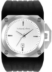 Mens Black Dice Rubber Strap Don Watch