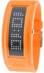 Mens Black Dice Orange GURU LED Watch