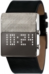 Mens Black Dice White LED Fashion Watch