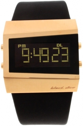 Black Dice Gold Digital Chill Watch