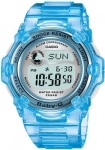 Womens Casio Baby G Blue Jelly Watch