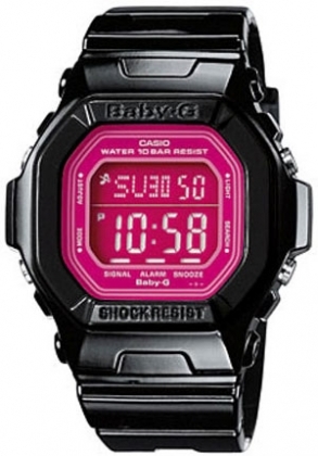 Pink Digital Face Baby G Black Watch