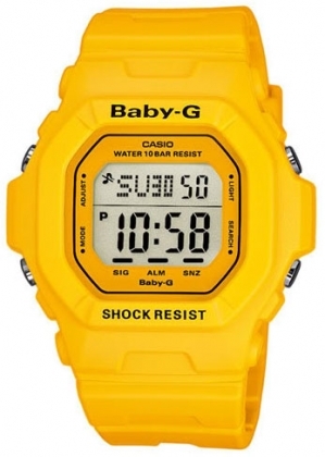 Classic Yellow Digital Baby G Watch