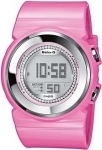 Womens Jewel Tone Pink Baby G Watch