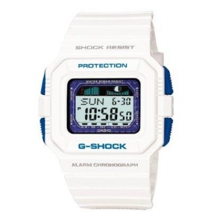Mens White G Shock G-LIDE Surf Watch