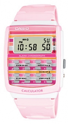 Pink Casio Poptone Calculator Watch