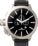 Mens Leather Strap Divers Huge Watch