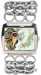 Ladies Ed Hardy Geisha Lynx Heart Watch