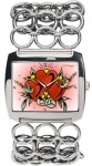 Ladies Ed Hardy Fashion Lynx Heart Watch