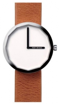 Brown Leather Strap Issey Miyake Watch