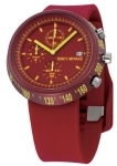 Issey Miyake Red Plastic Strap Watch