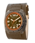 Mens Kahuna Wide Strap Black Metal Watch