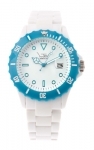 Cool Blue Bezel White Fashion Watch
