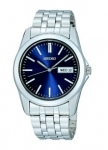 Mens Seiko Day Date Blue Dial Watch