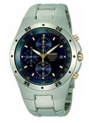 Men�s Seiko Titanium Chronograph Watch