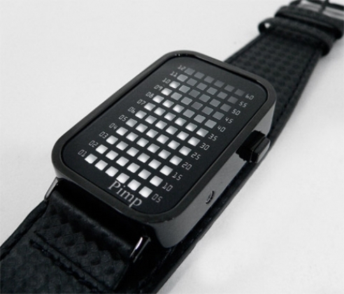 Pimp Pusher P2 Watch Black IP White LED