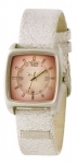 Ladies Square Kahuna Watch, Aged Strap